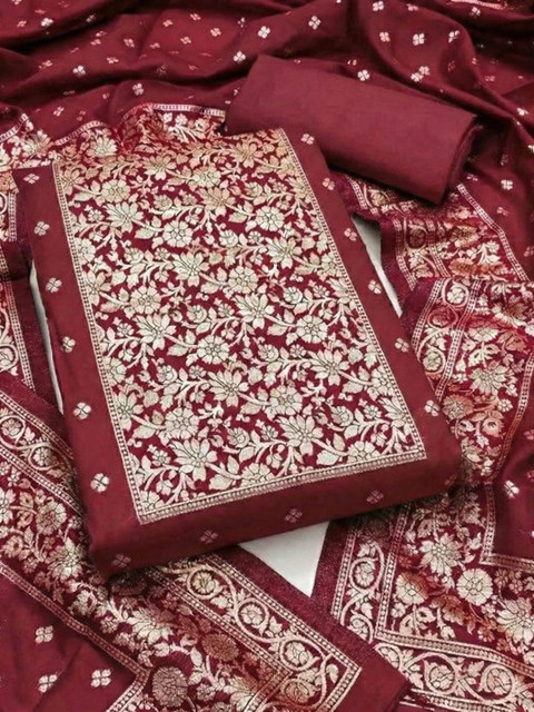 Dhaaga Ghar Art Silk Unstitched Dress Material