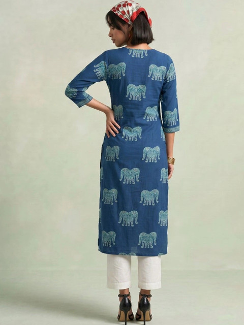 AADVIKA Women Ethnic Motifs Printed Indie Prints Kurta - Image 2