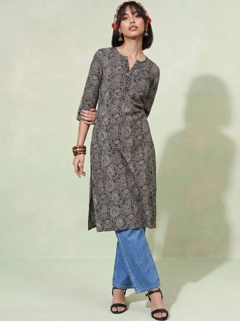 AADVIKA Women Paisley Printed Kurta - Image 3