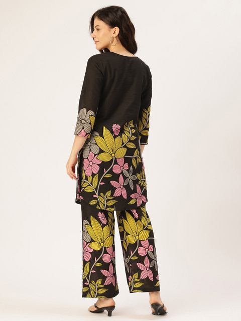FERANOID Floral Printed Tunic with Trousers - Image 5