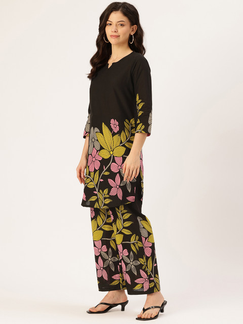 FERANOID Floral Printed Tunic with Trousers - Image 4