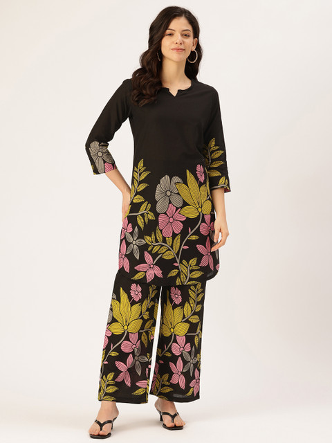 FERANOID Floral Printed Tunic with Trousers