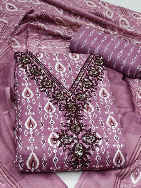 Dhaaga Ghar Printed Unstitched Dress Material