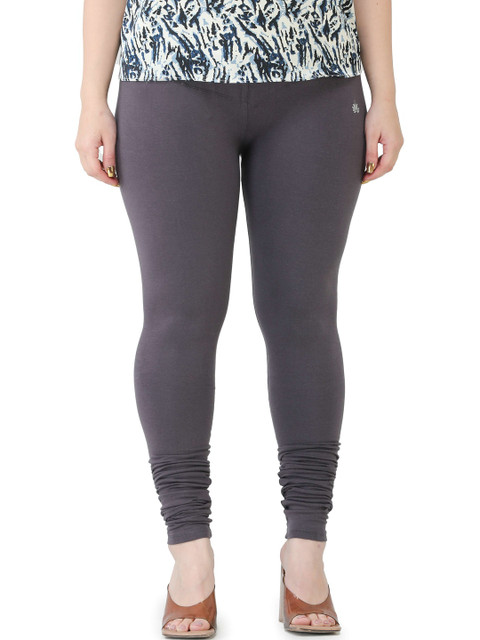 PADMAKSHI Women Grey Cotton Leggings - Image 2
