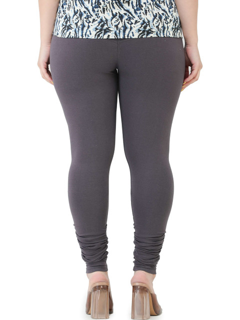 PADMAKSHI Women Grey Cotton Leggings - Image 6