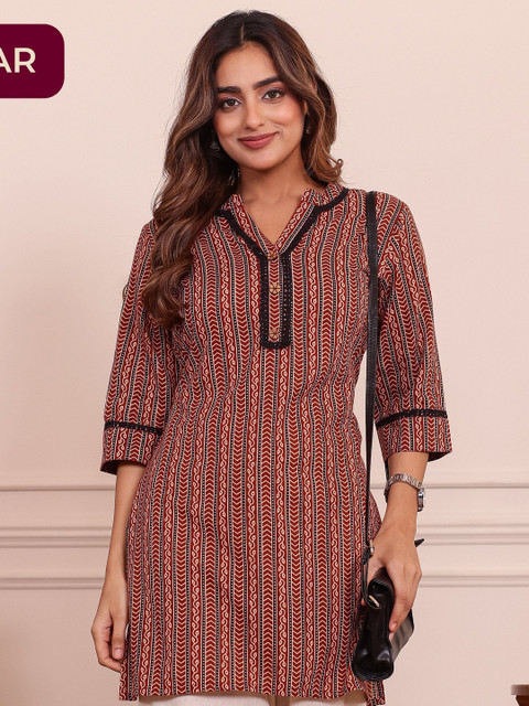 Aramya Women Ethnic Motifs Printed Indie Prints Kurta