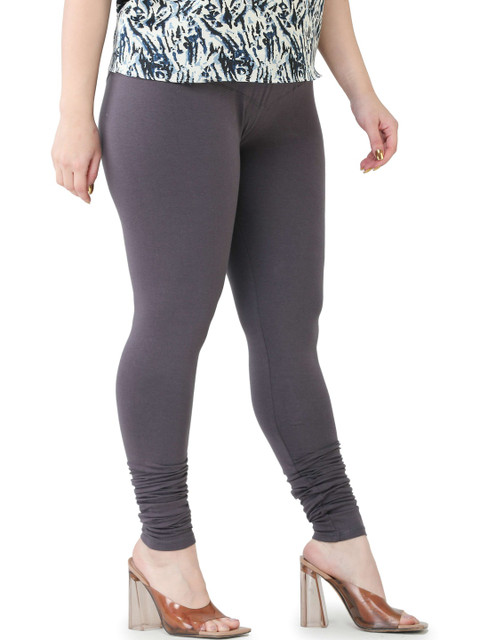 PADMAKSHI Women Grey Cotton Leggings - Image 4