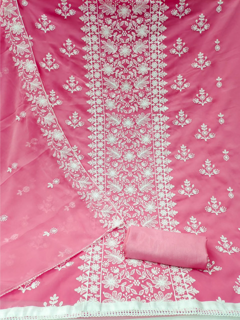 CLEMIRA Embroidered Sequinned Unstitched Dress Material - Image 3