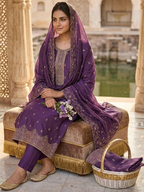 F 13 STUDIO Unstitched Dress Material - Image 4