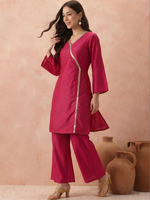 Fashfun Embellished Tunic with Palazzos - Image 2