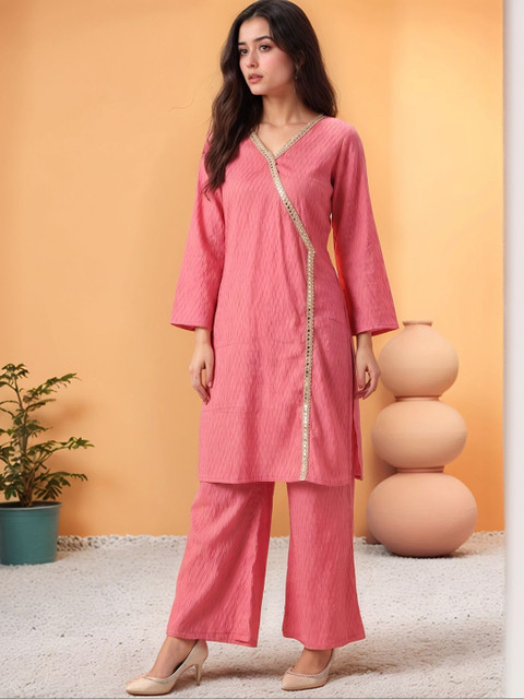 Fashfun Self Design Tunic with Palazzos