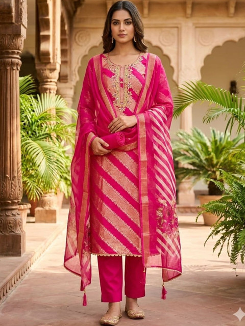 F 13 STUDIO Unstitched Dress Material