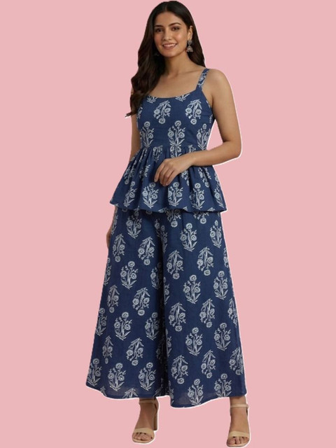 Oxinexx Floral Print Peplum Dress
