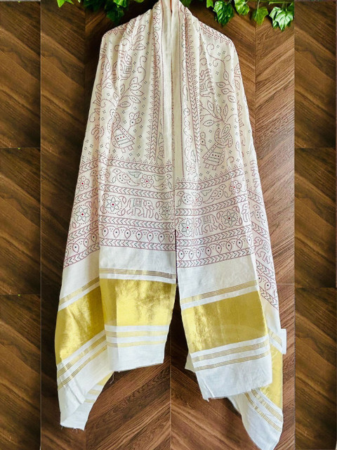 Drape Essence Ethnic Motifs Printed Block Print Dupatta - Image 2