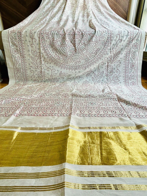 Drape Essence Ethnic Motifs Printed Block Print Dupatta - Image 3