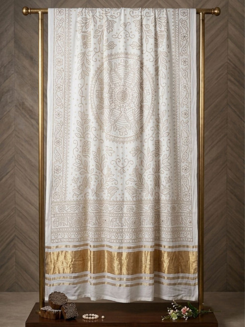 Drape Essence Ethnic Motifs Printed Block Print Dupatta - Image 5