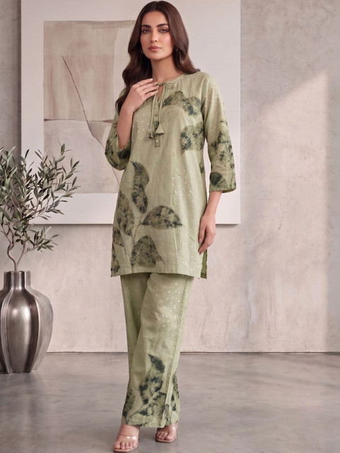 MASSTANI BY INDDUS Bohemian Dyed Tunic with Palazzos - Image 7