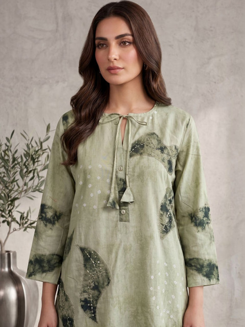 MASSTANI BY INDDUS Bohemian Dyed Tunic with Palazzos - Image 2