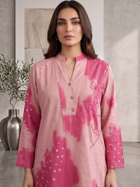 MASSTANI BY INDDUS Tie and Dye Dyed Top with Palazzos - Image 2