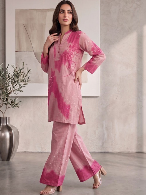 MASSTANI BY INDDUS Tie and Dye Dyed Top with Palazzos - Image 5