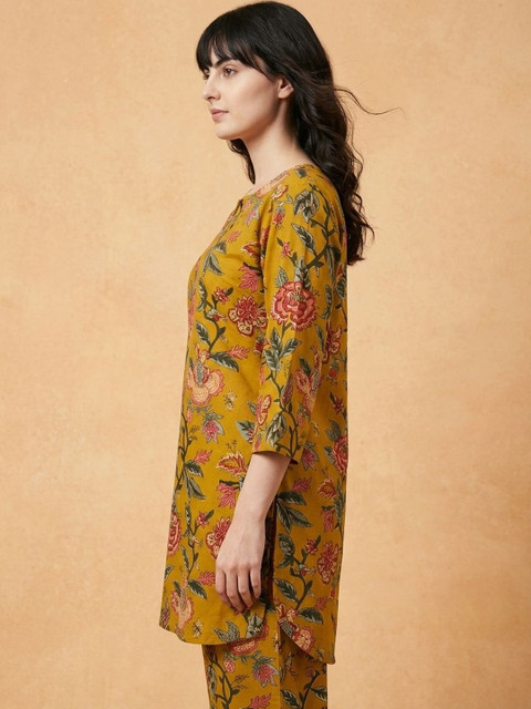 Milvia Floral Printed Tunic with Trousers - Image 7