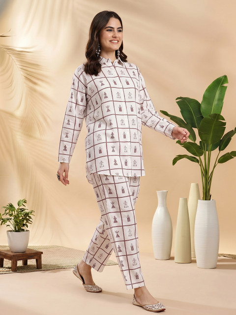 Sangria Geometric Print Co-ords