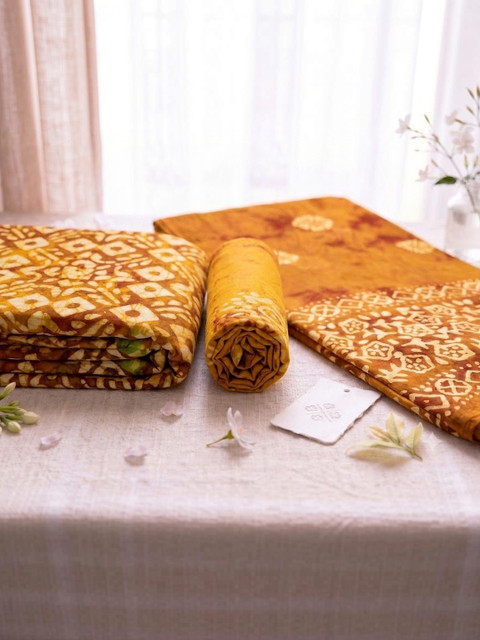 Madhuri Creation Embellished Pure Cotton Unstitched Dress Material - Image 3