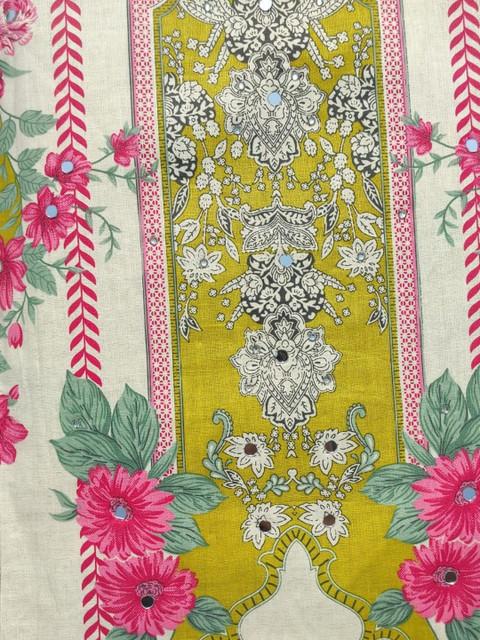GC 80 BY GAURI COLLECTION Printed Pure Cotton Unstitched Dress Material - Image 2