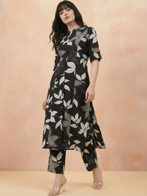 Milvia Floral Printed Tunic with Trousers - Image 6