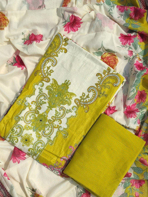 GC 80 BY GAURI COLLECTION Printed Pure Cotton Unstitched Dress Material