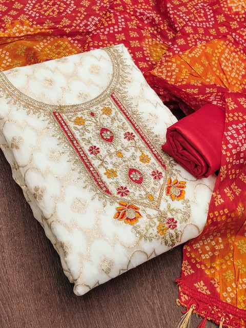 LeeliPeeri Designer Unstitched Dress Material - Image 2