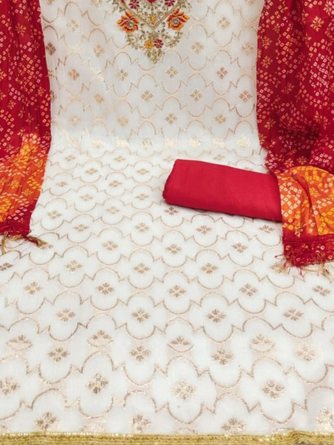LeeliPeeri Designer Unstitched Dress Material - Image 4