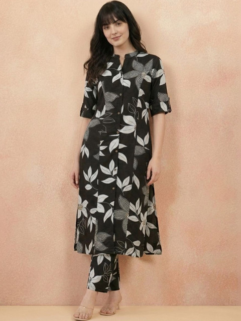 Milvia Floral Printed Tunic with Trousers