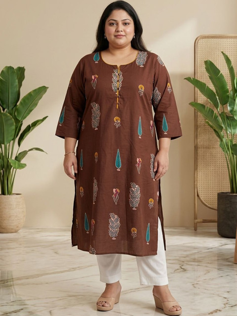 Sztori Women Ethnic Motifs Printed Indie Prints Kurta - Image 5