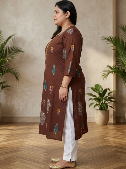 Sztori Women Ethnic Motifs Printed Indie Prints Kurta - Image 4