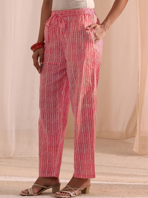 Gerua By Libas Women Ethnic Motifs Printed Regular Kurta with Trousers & With Dupatta - Image 4