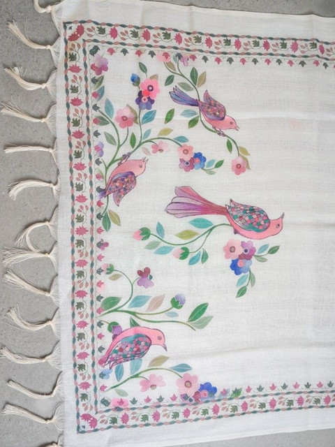 WaCraz Printed Linen Semi-Stitched Dress Material - Image 7