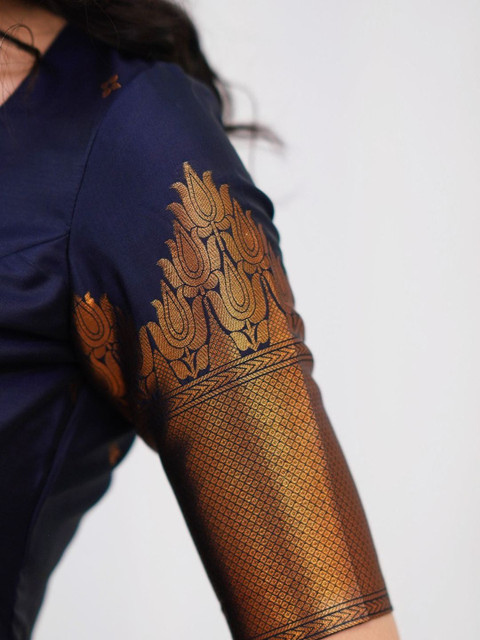 NAVYAAZRI Women Ethnic Motifs Regular Kurta with Trousers & With Dupatta - Image 4