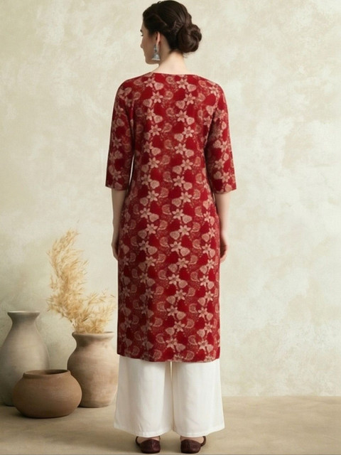 Jaipur Kurti Women Floral Printed Kurta - Image 3
