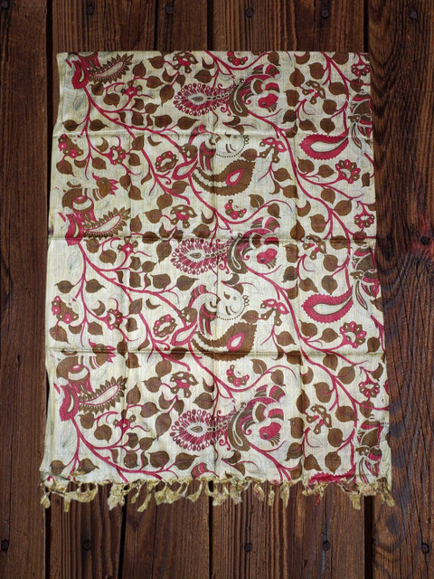ivikta Ethnic Motifs Printed Cotton Silk Dupatta - Image 2