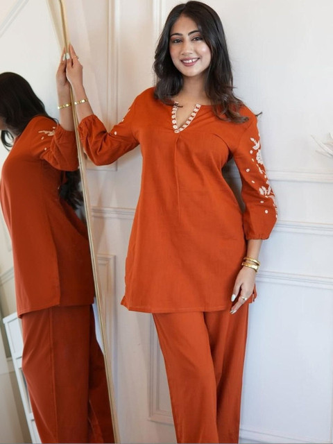 TWINS LADY Embroidered Tunic with Trousers - Image 3