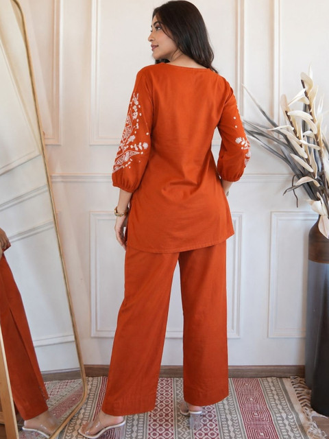 TWINS LADY Embroidered Tunic with Trousers - Image 2