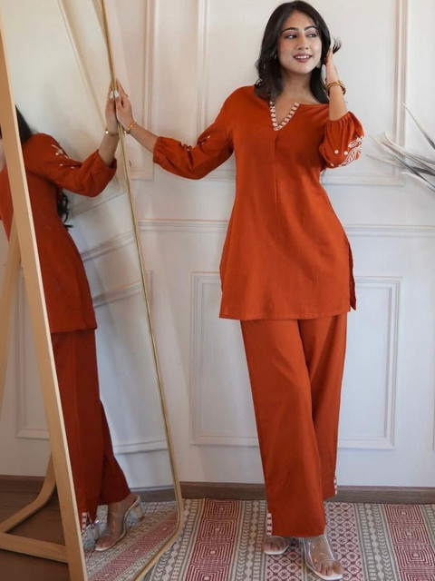 TWINS LADY Embroidered Tunic with Trousers - Image 6