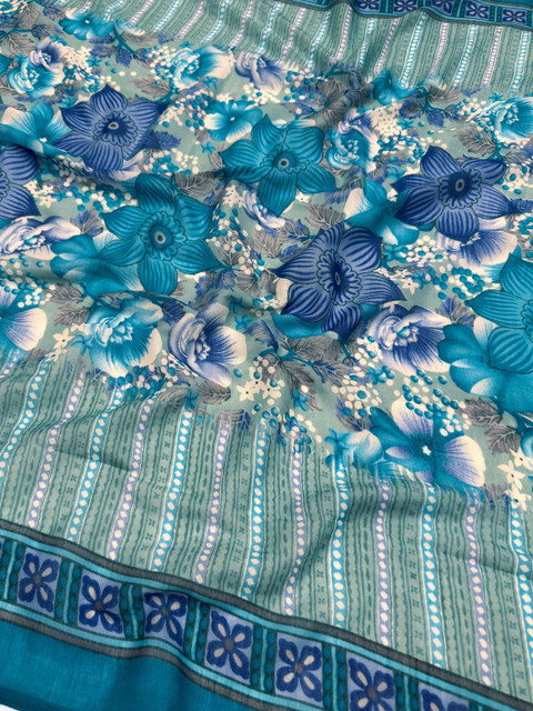 Mitera Printed Pure Cotton Unstitched Dress Material - Image 3