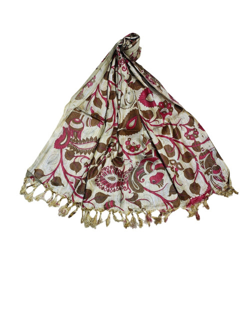 ivikta Ethnic Motifs Printed Cotton Silk Dupatta