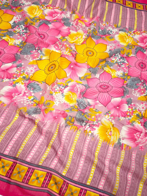 Mitera Printed Pure Cotton Unstitched Dress Material - Image 3