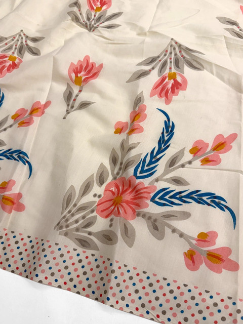Mitera Printed Pure Cotton Unstitched Dress Material - Image 2