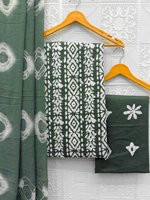 Mitera Printed Pure Cotton Unstitched Dress Material - Image 6