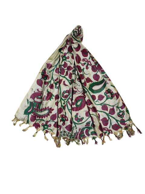 ivikta Ethnic Motifs Printed Cotton Silk Dupatta