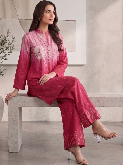 MASSTANI BY INDDUS Bohemian Dyed Tunic with Palazzos - Image 2